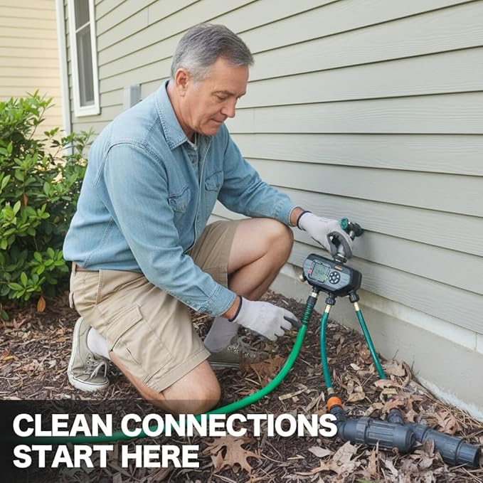 Leader Hose for Outdoor Garden Connection: 4FT 1/2" Short Hose with Male to Female Fittings Leakproof and No Kink for Faucet Extension Drip Irrigation