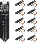 AITRIP 10 Pack Capacitive Soil Moisture Sensor Corrosion Resistant for Arduino Moisture Detection Garden Watering DIY Electronic for Arduino and Raspberry Pi (10PCS)