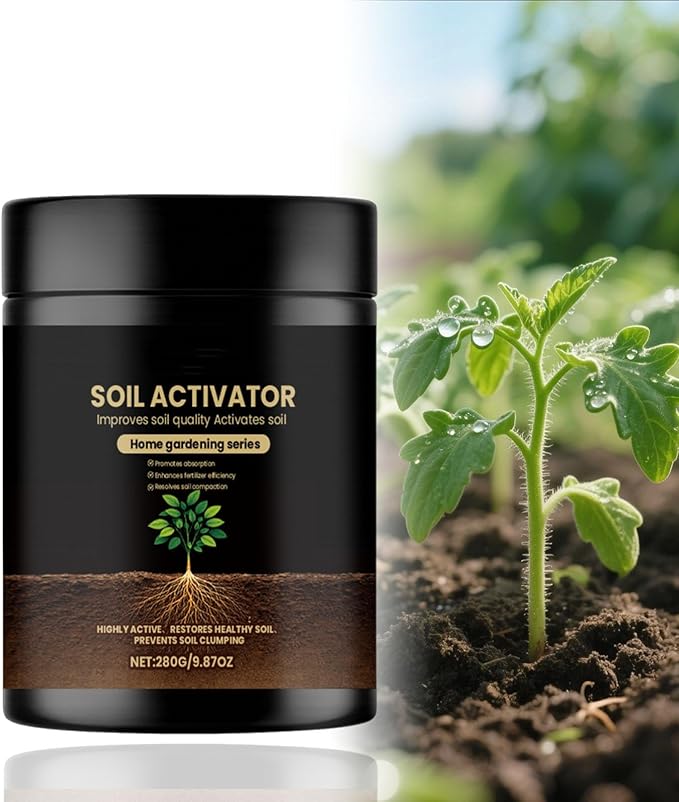 Soil Pro Activator, 280g/9.87oz Soil Activator for Plants & Gardens, Soils Conditioner, revitalizer & Restorer, Enhance Growth for Vegetables & All Plants (1PCS)