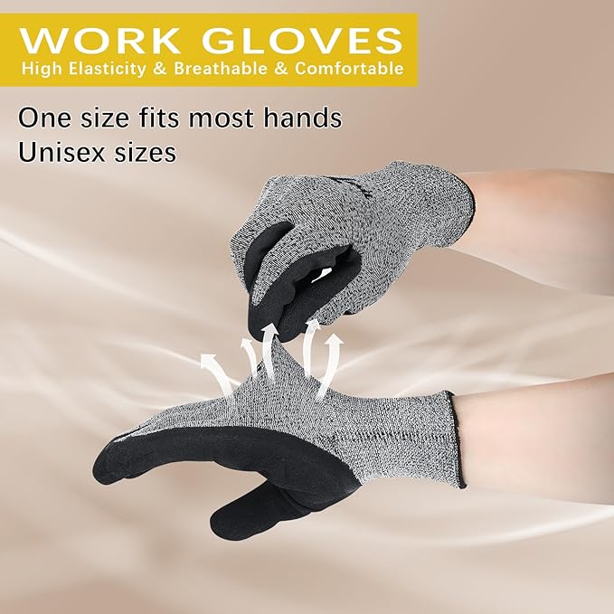gardening gloves,garden gloves for women,Breathable latex dipped,Suitable for weeding and warehouse handling