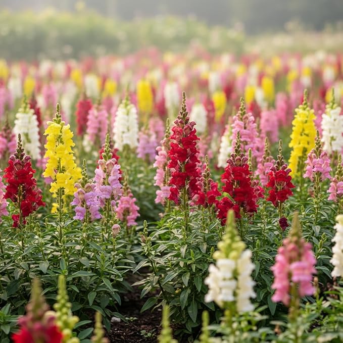 6000 Pcs Snapdragon Seeds for Planting Outdoor Garden, Snap Dragon Seeds for Planting Flowers, Pollinator-Friendly Color Mix, Annual Antirrhinum Majus