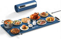 Warming Mat for Food, 36"x16" Food Warming Mat 6 Temperature & Timer Settings Upgrade Graphene Fast Full Surface Heating-Versatile Food Warmer for Gatherings, Parties, Everyday Use-Fruit Frost Blue