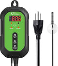 Digital Heat Mat Thermostat Controller for Seed Germination, Reptiles and Brewing Breeding Incubation Greenhouse, 40–108 ºF 1000W for Seedlings, Germination, Incubation and Fermentation