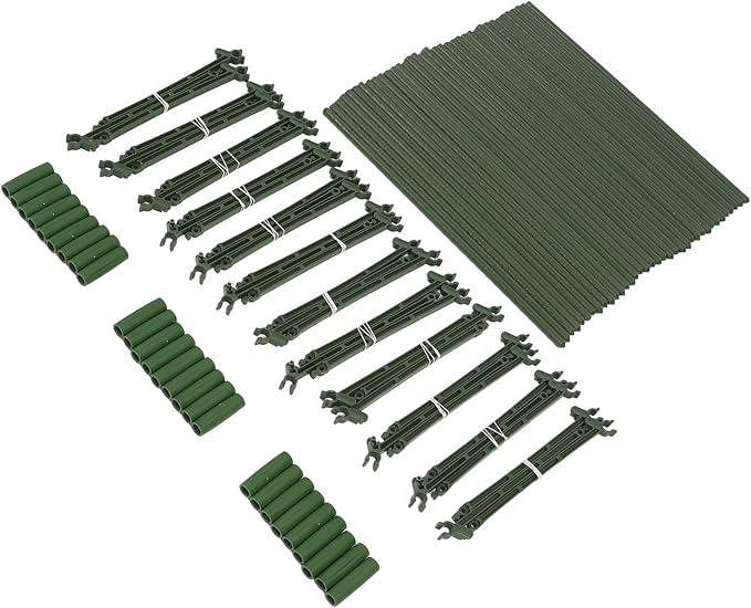 Pwshymi Tomato Cage Heavy Duty Sturdy Plant Support Stakes for Garden and Pots Indoor and Outdoor, Adjustable Design for Versatile Growing, 3Pcs Tomato Cage for Farmers and Home Gardeners (160cm)