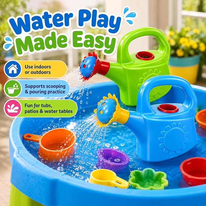 Garneck 2pcs Plastic Watering for Kids, Chicken Design Children Bath and Play House Educational, Random Color