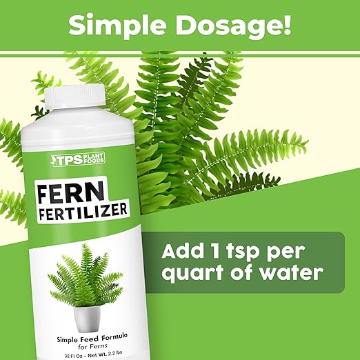 Fern Fertilizer for All Ferns and Mosses, Liquid Plant Food, 32 oz (1 Quart)