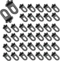 Greenhouse Twist Clips Black Plastic Greenhouse Hooks Plant Hangers Greenhouses Shading Fixing Clips Track Hooks for Greenhouses Bubble Wrap Hole Diameter 0.32 inch 40 Pieces
