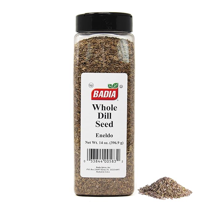 Badia Dill Seed Whole, 14 oz – Premium Spice for Pickling, Cooking & Seasoning – Aromatic & Flavorful