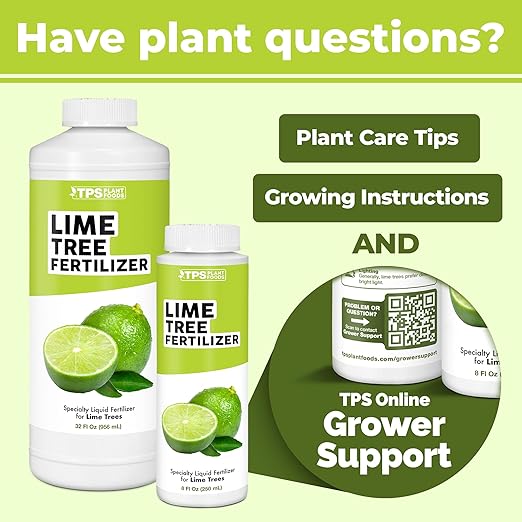 Lime Tree Fertilizer for All Lime and Citrus Trees, Liquid Plant Food 8 oz (250mL)