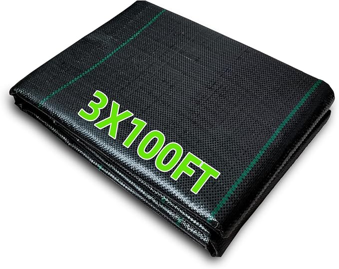 Weed Barrier Landscape Fabric Heavy Duty 3FT x 100FT Garden Fabric Weed Mat Ground Cover,Weed Barrier Fabric Gardening Mulch,Landscaping Fabric Weed Blocker,Weed Cloth Garden Bed Cover