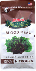 Jobe's Organics Granular Blood Meal Fertilizer, Excellent Source of Nitrogen for Spinach, Broccoli, and Leafy Greens, 3 lbs Bag