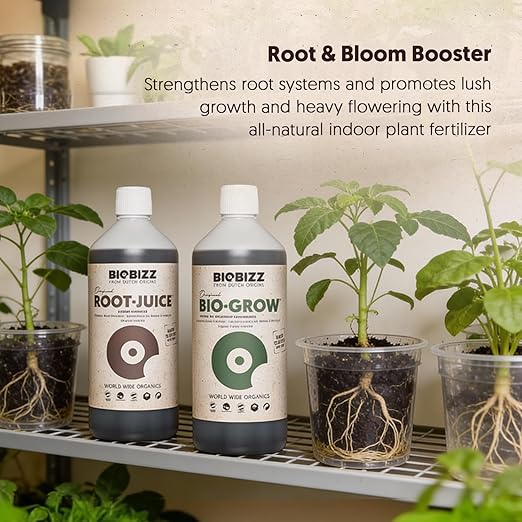 BioBizz All-Pack Indoor - Complete Organic Fertilizer Kit (6 x 16.9 fl oz) | Liquid Plant Food and Root and Bloom Booster | Organic Nutrients for Indoor Plants and Soil Health