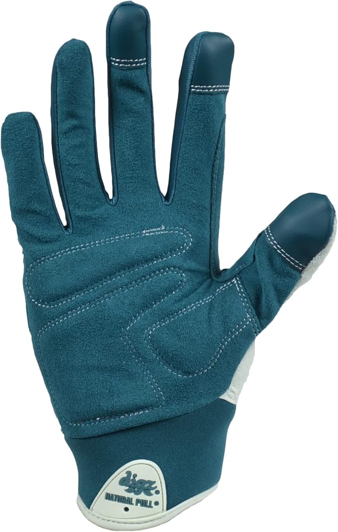 DIGZ 77860-23 High Performance Women's Gardening Work Touch Screen Compatible Fingertips Gloves, Small (Pack of 1), Coral Floral Pattern