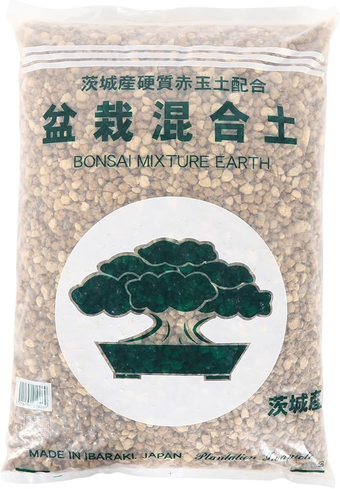 Japanese Akadama Kiryu Hyuga Bonsai Soil Mix, Premium All-Purpose Blend for Bonsai Tree Succulents Orchids and More - Medium Grain 23lb/15qt, Superior Aeration, Drainage & Water Retention