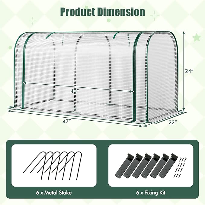 Happygrill Raised Garden Bed with Greenhouse Cover, Raised Bed with Legs & Drainage Holes for Herbs, Vegetables, Outdoor Wood Elevated Planter Box for Patio, Backyard, Balcony (White+Grey)