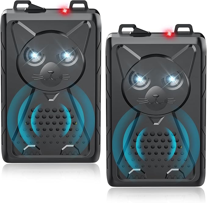 Ultrasonic Pest & Rodent Mouse Repellent, Plug-in Electronic Rat Squirrel Bat Bug Spider Repeller, Battery Operated Deterrent Control Mice for Car Engines, Replace Mouse Traps Indoor, Outdoor 2 Pack