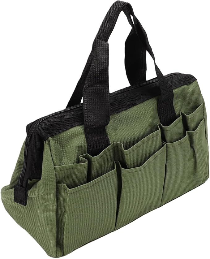 Pomya Foldable Standable Garden Tool Bag | 11-Pocket Oxford Cloth Organizer For Tool Storage