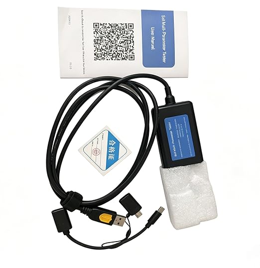 8 in 1 Soil Tester, Nitrogen, Phosphorus, Potassium Npk Tester, Ph, Moisture, Nutrient Conductivity, Ec Meter,High Accuracy Digital Sensitive,Soil Fertility Test