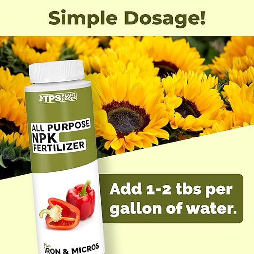 NPK Fertilizer – All Purpose Liquid NPK Plant Food for All Plants, 8 oz