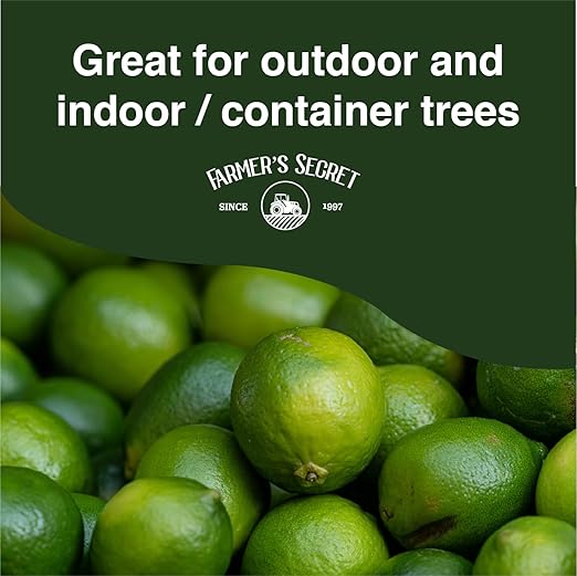 Farmer's Secret Citrus Tree Booster Fertilizer - Super Concentrated - Formulated for All Citrus Trees Including All Types of Lemons, Limes, and Oranges - Outdoor and Indoor/Container Trees (8oz)
