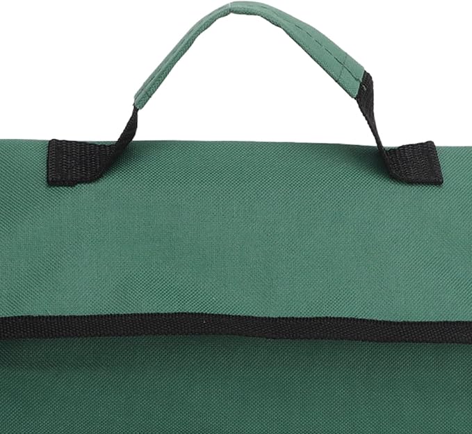 Gavigain Garden Tool Storage Bag 600D Oxford Cloth Foldable Portable Gardening Tote with Multiple Pockets for Outdoor Garden (Blackish Green)