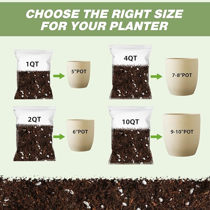All-Natural Strawberry Soil & Potting Mix 1qt - Premium Potting Soil for All-Stage Strawberry Growth