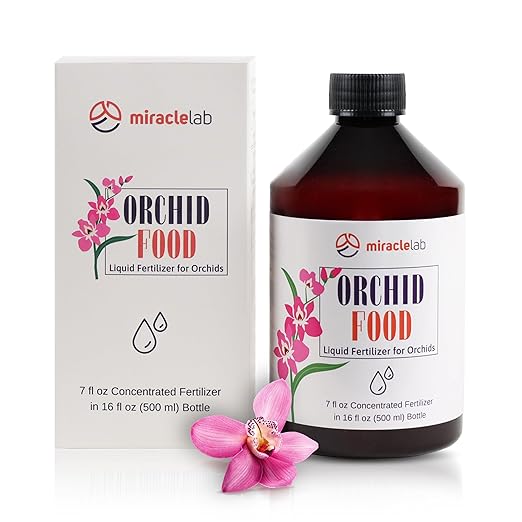 Miracle Lab Liquid Orchid Fertilizer - Special Formula with Natural Organic Ingredients (3.4 oz)