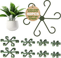 40PCS Forest Green Plant Stem Support, Invisible Stem Supports for Indoor Plants, Plastic Reusable Plant Support Clips, Indoor Plants Accessories