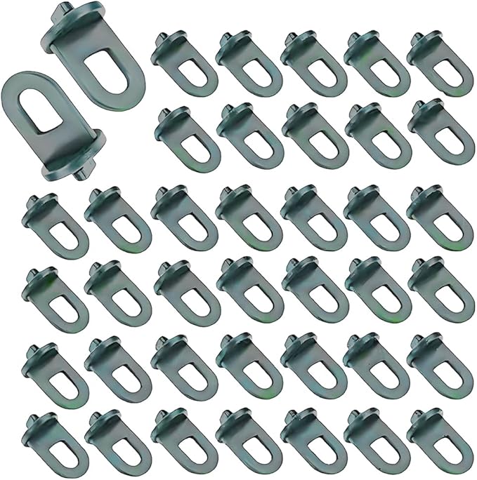 Greenhouse Twist Clips Green Plastic Greenhouse Hooks Plant Hangers Greenhouses Shading Fixing Clips Track Hooks for Greenhouses Bubble Wrap Hole Diameter 0.32 inch 40 Pieces