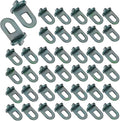 Greenhouse Twist Clips Green Plastic Greenhouse Hooks Plant Hangers Greenhouses Shading Fixing Clips Track Hooks for Greenhouses Bubble Wrap Hole Diameter 0.32 inch 40 Pieces