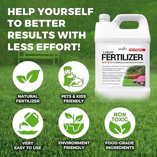 Covington ProLine 16-21-2 Liquid Lawn Starter Fertilizer (2.5 Gal) – High Phosphorus Lawn Food for Seed, Sod & Spring Grass, New Turf – Concentrated Fertilizer for Strong Root Growth & Early Green-Up