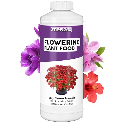 Flower Food – Liquid Plant Food for More Blooms, Vibrant Color & Stronger Bud Development, 32 oz