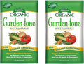 Espoma Organic Garden-Tone 3-4-4 Organic Plant Food for Cool & Warm Season Vegetables and Herbs, 18lb (Pack of 2)