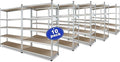 WORKPRO 5-Tier Storage Shelving Unit, 48”W x 24”D x 72”H, Adjustable Storage Rack Heavy Duty Aluminum Alloy Shelf, 2750 lbs Load Capacity (Total), for Garage, Kitchen, Warehouse,10 Pack