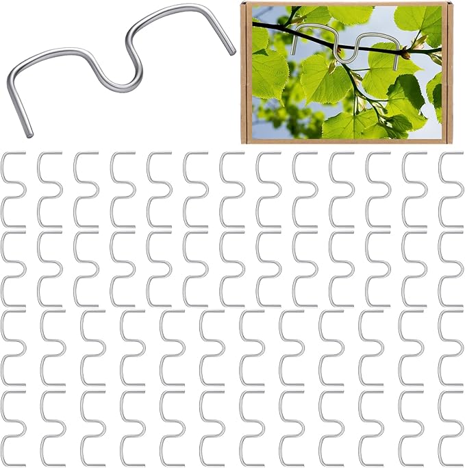 MorningRo 50 Pcs Fruit Tree Limb Spreaders Plant Tying Machine Puller Branchs Preaders Plum Tree Open Angle Pull Branch Stereotyped Tying Bending Farm Tools, M-5.12(Inch), Galvanized