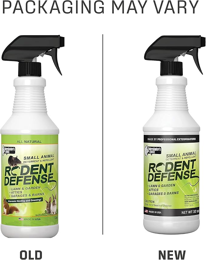 Exterminators Choice Small Animal Protection 2 Pack Rodent Repellent for Rodents, Rats Squirrels mice Nesting/Chewing-All Natural-Rats, Squirrels & Others…