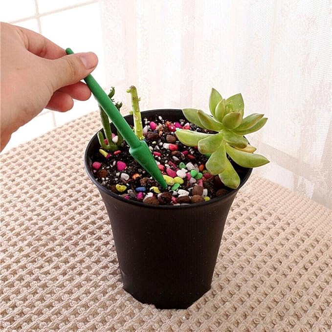 Pack of 2 Green Mini Garden Hand Succulent Transplanting Tools,Widger Plastic Seedlings Dibber Sowing Digging Mini Gardens Hands Tool for Home Garden Hand Tools