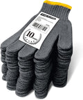 Evridwear Cotton Work Gloves Light-duty String Knit BBQ Glove Liner for Outdoor Cooking, Painting, Gardening 10/200 Pairs