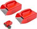 Berry Picker, 2 Pack Berry Pickers and Rakes with Metallic Comb and Ergonomic Handle for Easier Berry Picking, Blueberry Rake Scoop for Blueberries, Lingonberries and Huckleberries