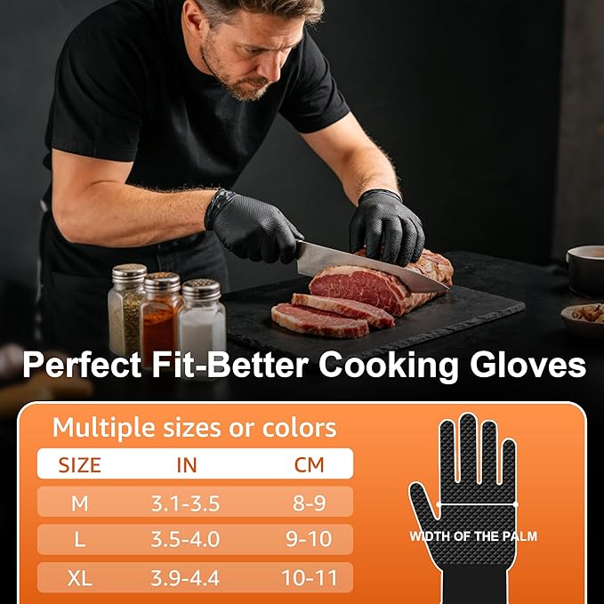 10mil Nitrile Gloves Thick,Industrial Disposable Gloves with Diamond Textured,Heavy Duty Mechanic Glove,Latex Free