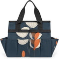 Garden Tool Bag Organizer Garden Tote Bag with Pockets Classic Poppy Tool Storage Organizer Gardening Tool Kit Holder 13" x 6.8" x 2.8"