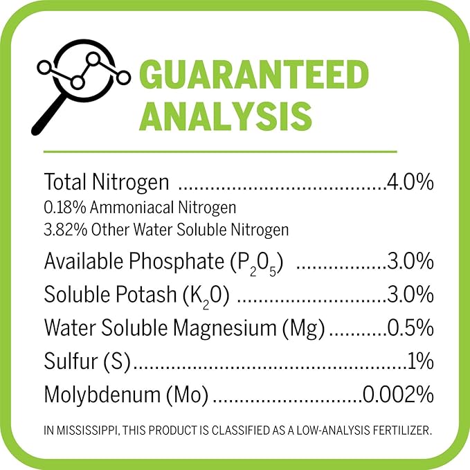 Mother Earth LiquiCraft Grow 4-3-3 Liquid Plant Fertilizer For Vegetative Plants, Flowers And Tomatoes, Gallon