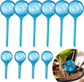 Bvrbaory 10 Pcs Watering Cans,Plant Watering Globes,Plastic Self-Watering Bulb for Indoor Outdoor Potted Flower,Blue