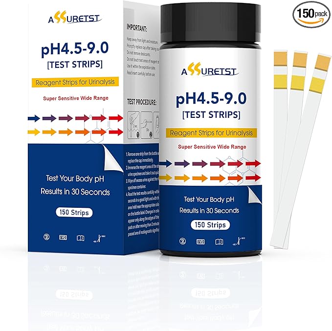 pH Test Strips for Urine 4.5-9.0 | Quick & Accurate Urine pH Testing Strips, Measures pH Values at Home