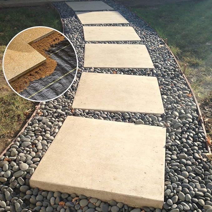 Agfabric Landscape Fabric 4x100ft Ground Cover Heavy PP Woven Weed Barrier,Soil Erosion Control and UV stabilized, Plastic Mulch Weed Block
