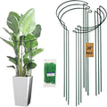 24in Tall Heavy-Duty Plant Support Stakes, 6 Pack Adjustable Peony Cages & Supports for Outdoor Plants, Large Garden Plant Stakes for Peony, Tomato