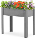 31x16x31 inch Raised Garden Bed with Legs, Elevated Wooden Planter Box for Outdoor Plants Flowers Fruits Vegetable Herb Growing