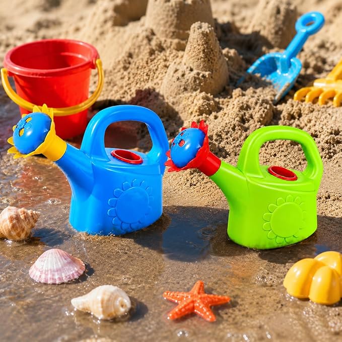 Garneck 2pcs Plastic Watering for Kids, Chicken Design Children Bath and Play House Educational, Random Color