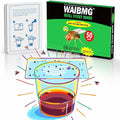 Fruit Fly Trap Covers, Double-Sided Sticky Adhesive Cards for Gnats, Fruit Flies, Moths, Kitchen Insect Control (50 Pcs)