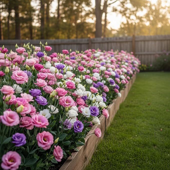 Lisianthus Seeds, Pack of 100 Mixed Color Eustoma Grandiflorum Seeds, Flower Seeds for Planting